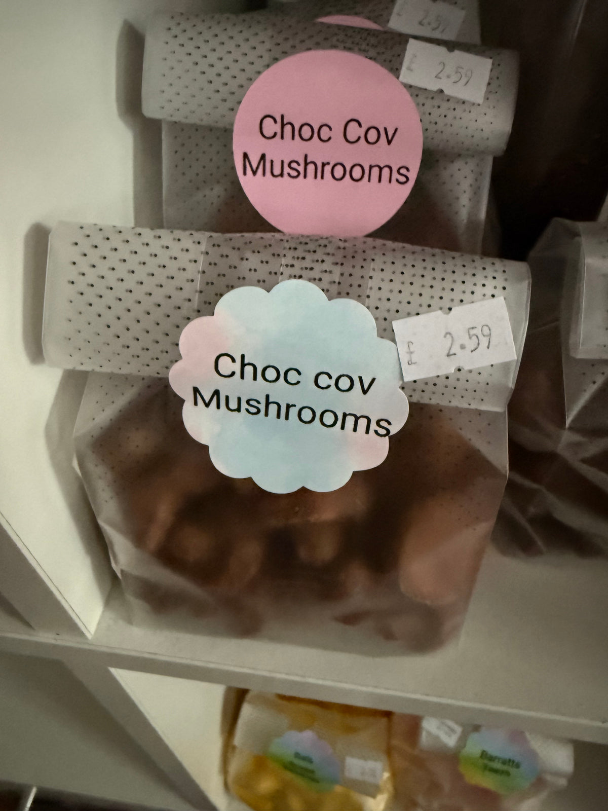 Milk Chocolate covered mushrooms
