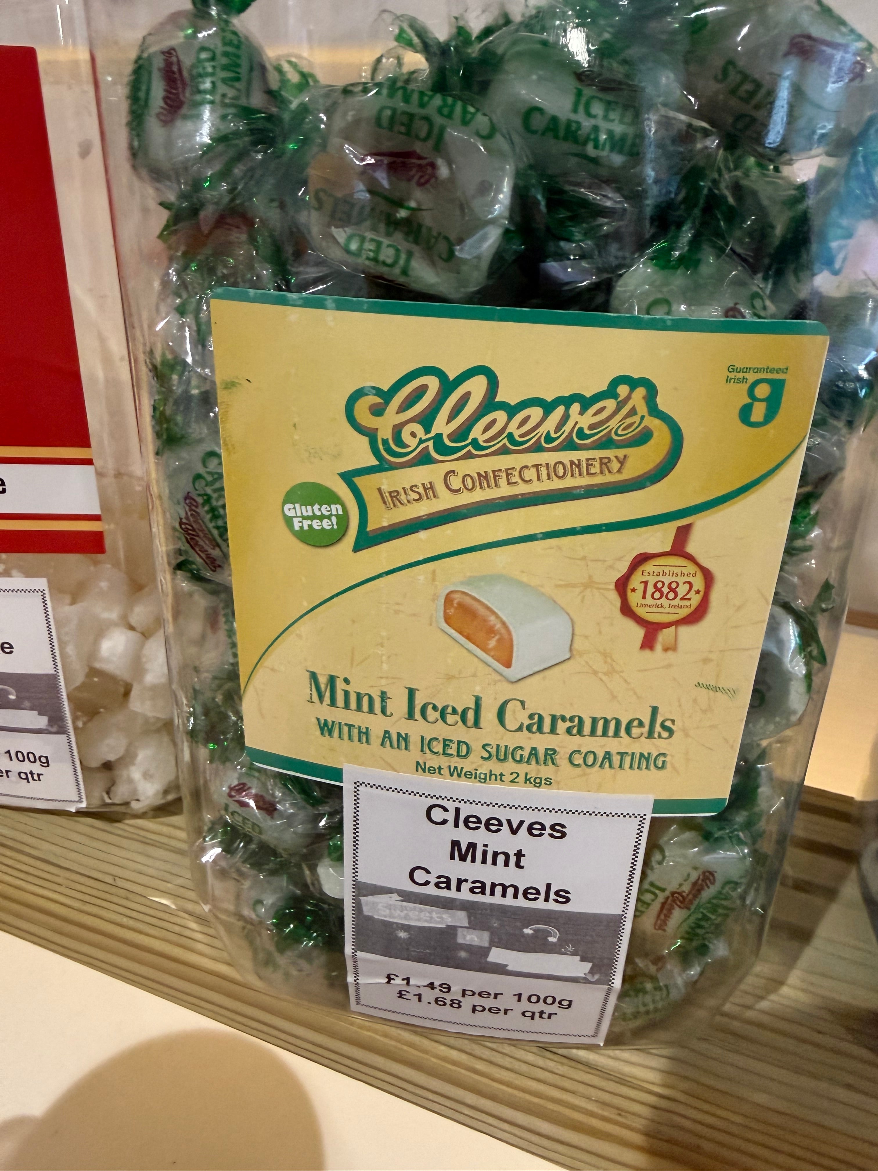 Mint Iced Caramels