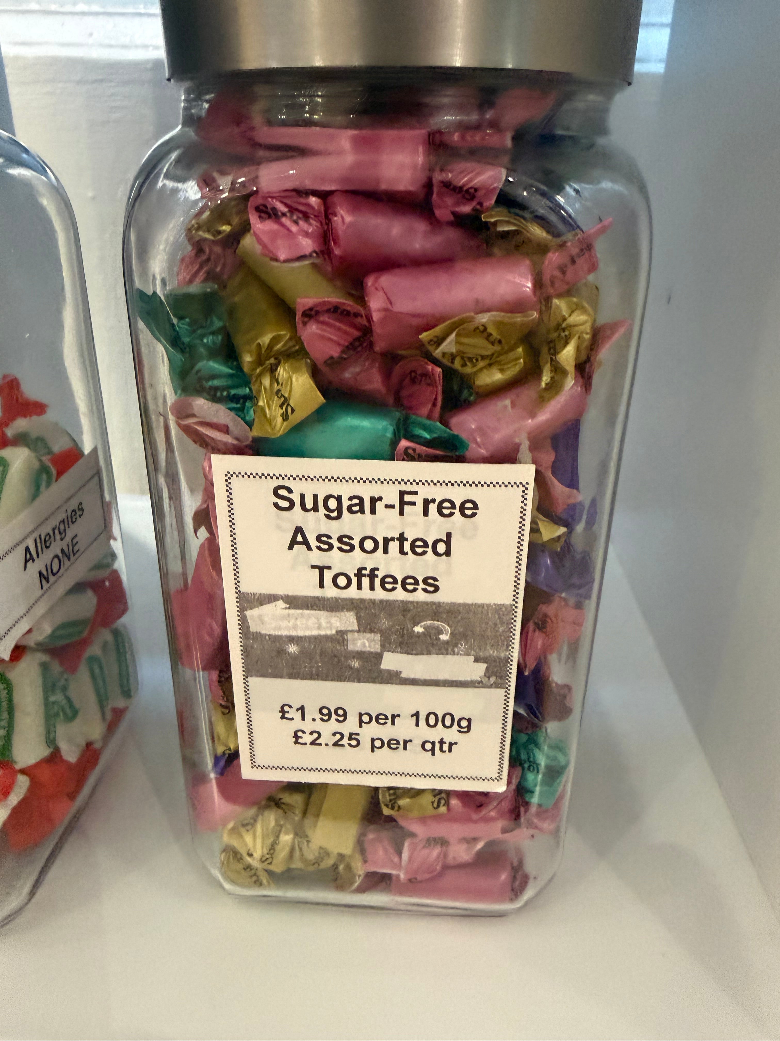 Sugar Free  Assorted Toffees