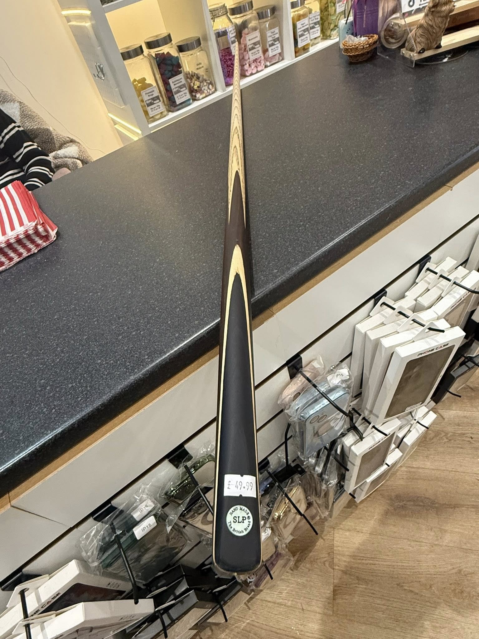 SLP Black  1 piece ash cue   Hand Made