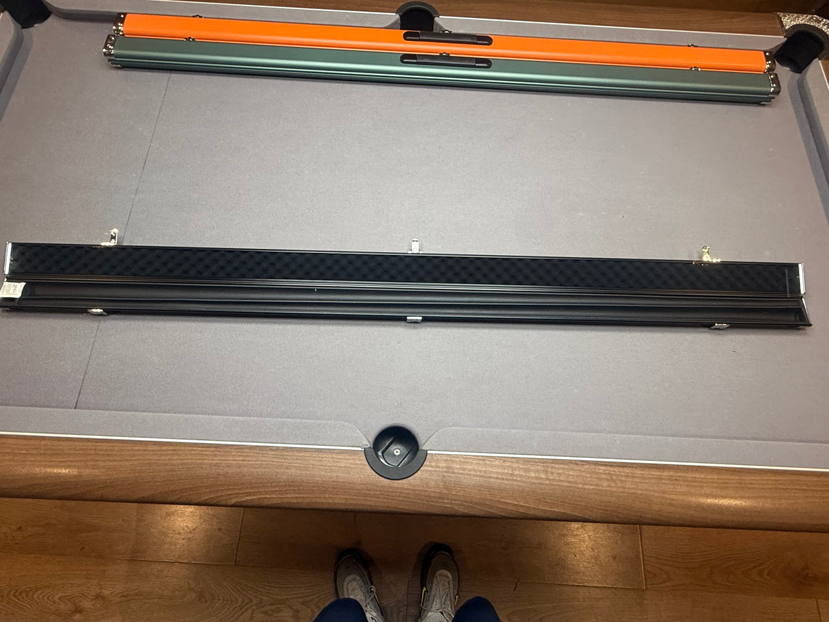 1 piece - 2 Cue Case   Black aluminium slim
