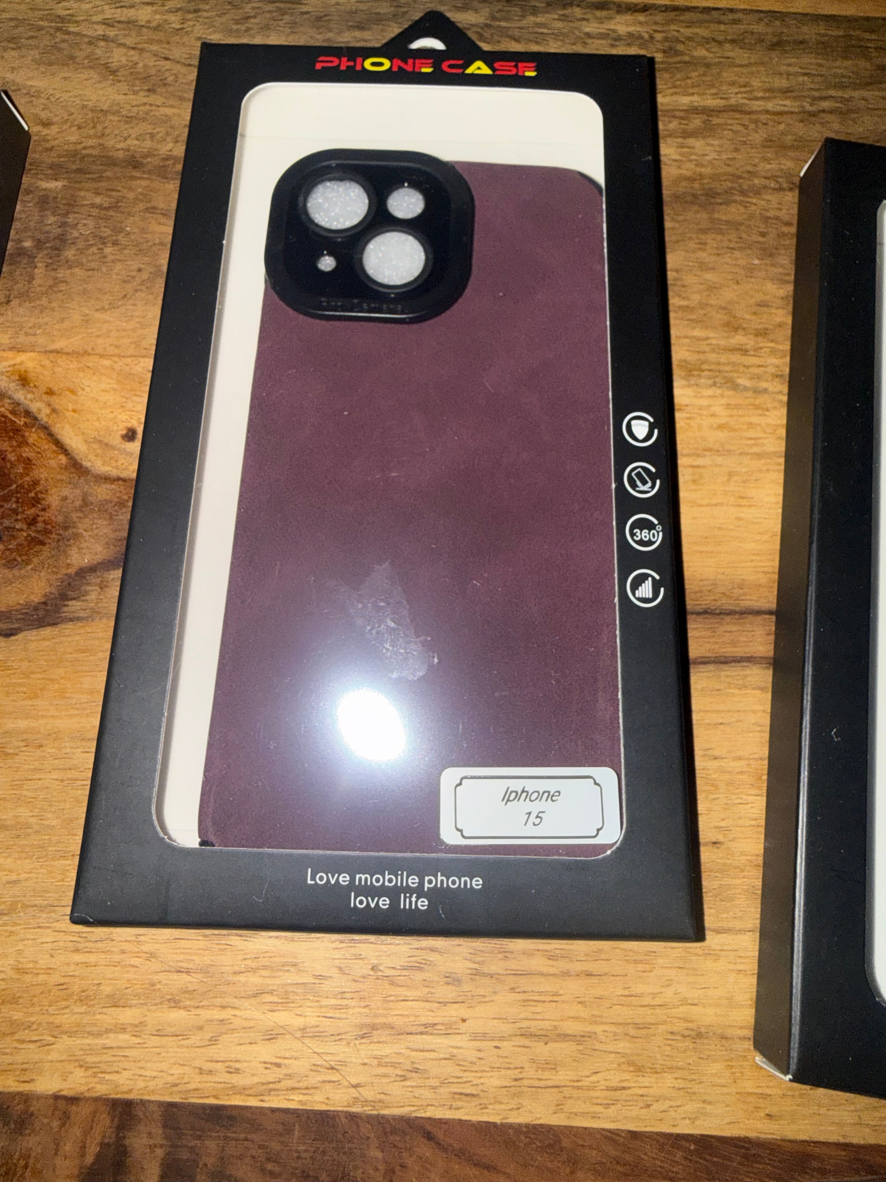 Iphone 15 case.  Maroon