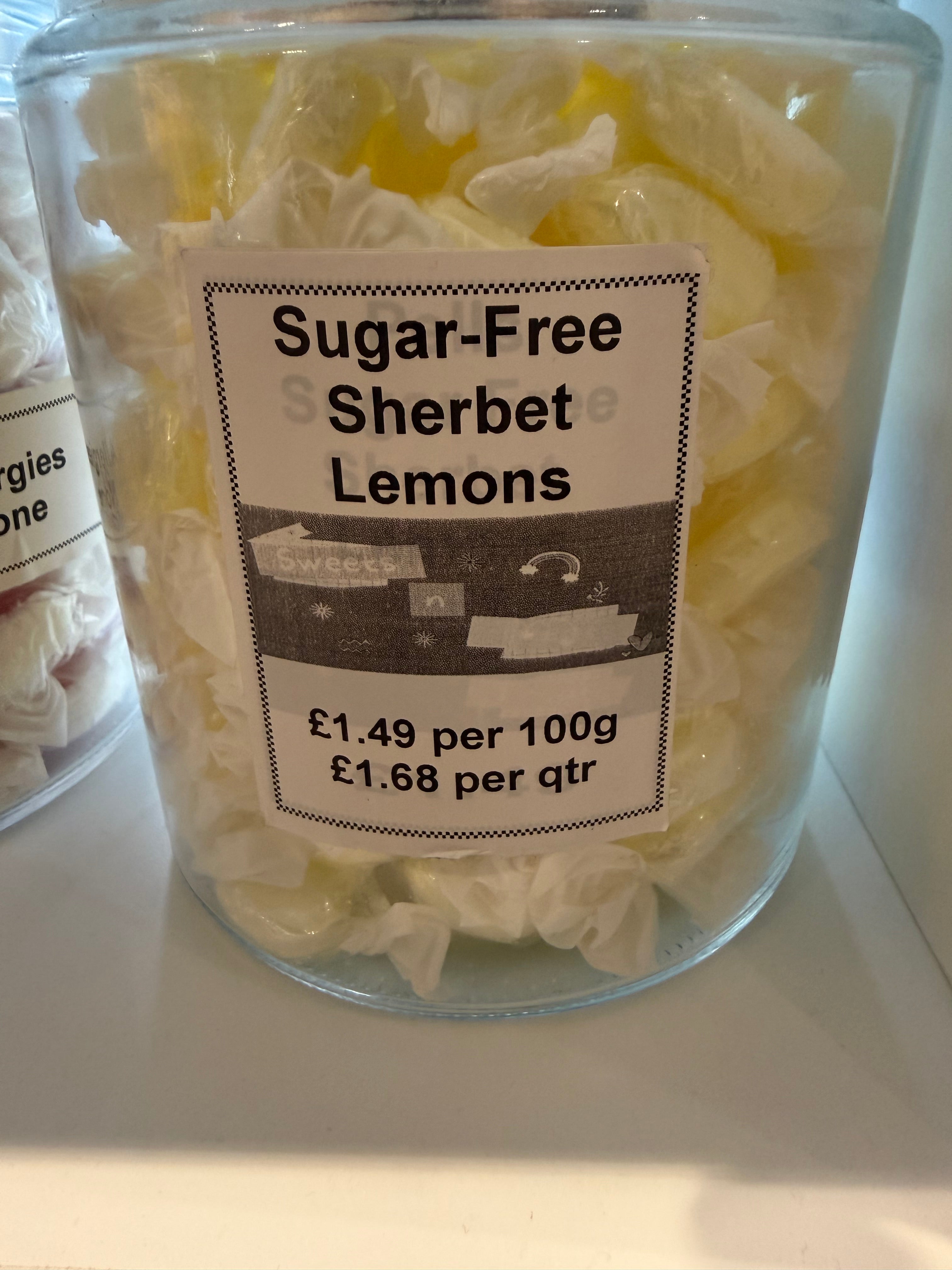 Sugar Free Sherbet Lemons