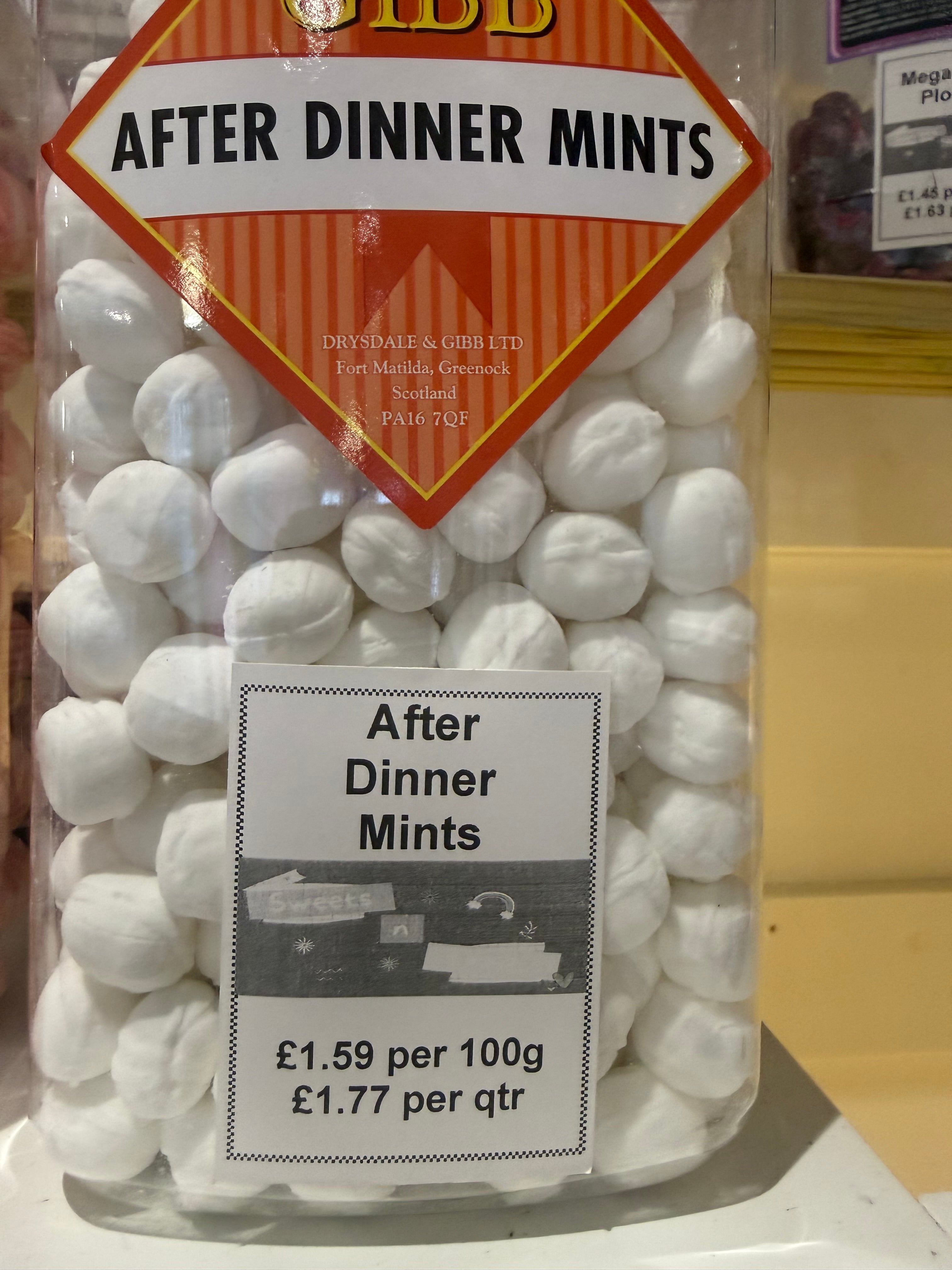 Gibbs After Dinner Mints
