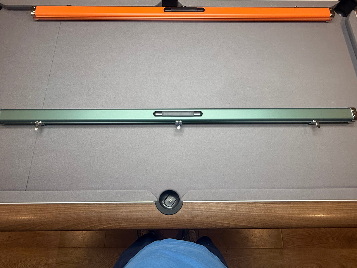 1 piece- 2 Cue Case   Green  aluminium slim