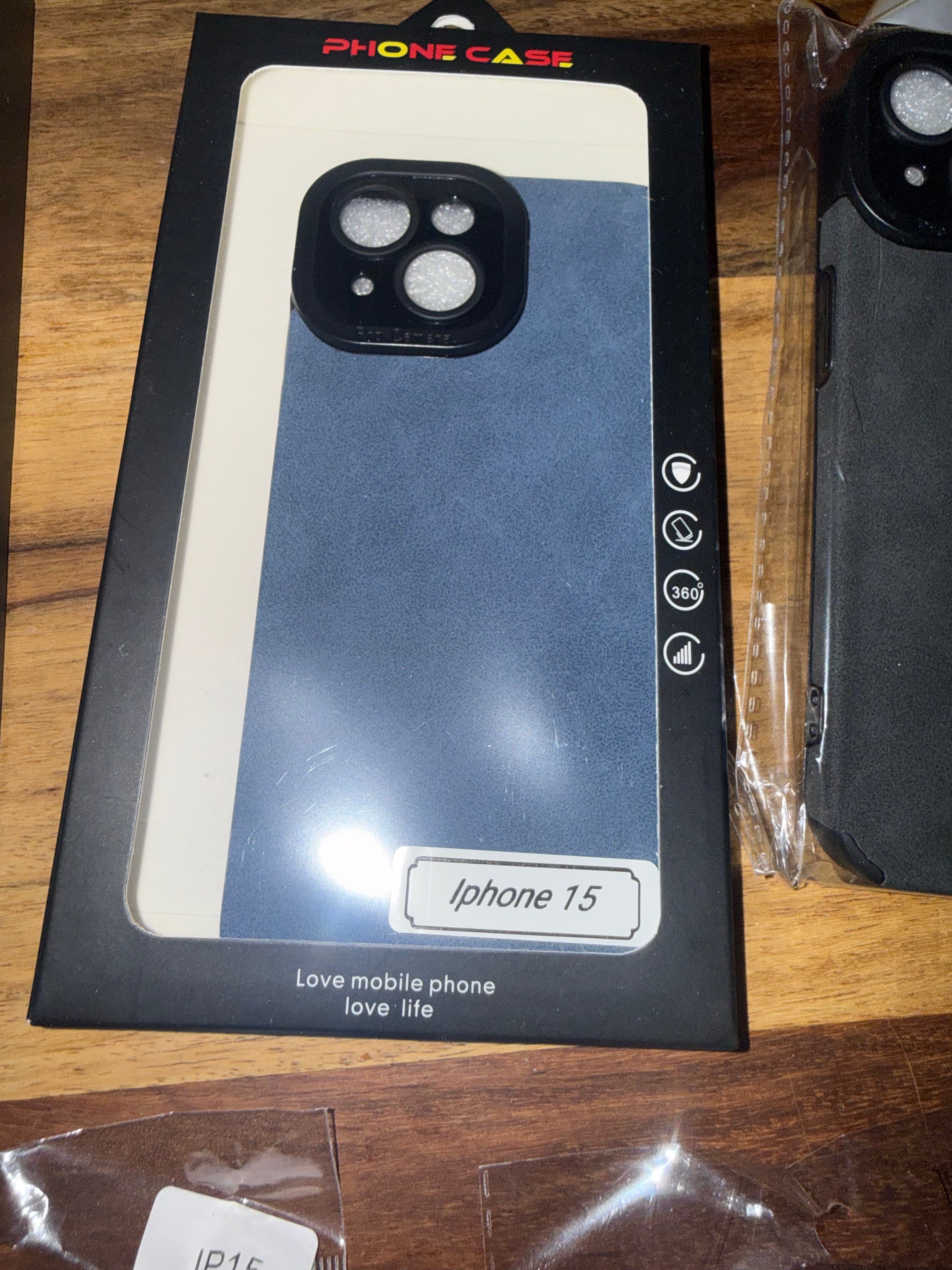 Iphone 15 case.  Blue