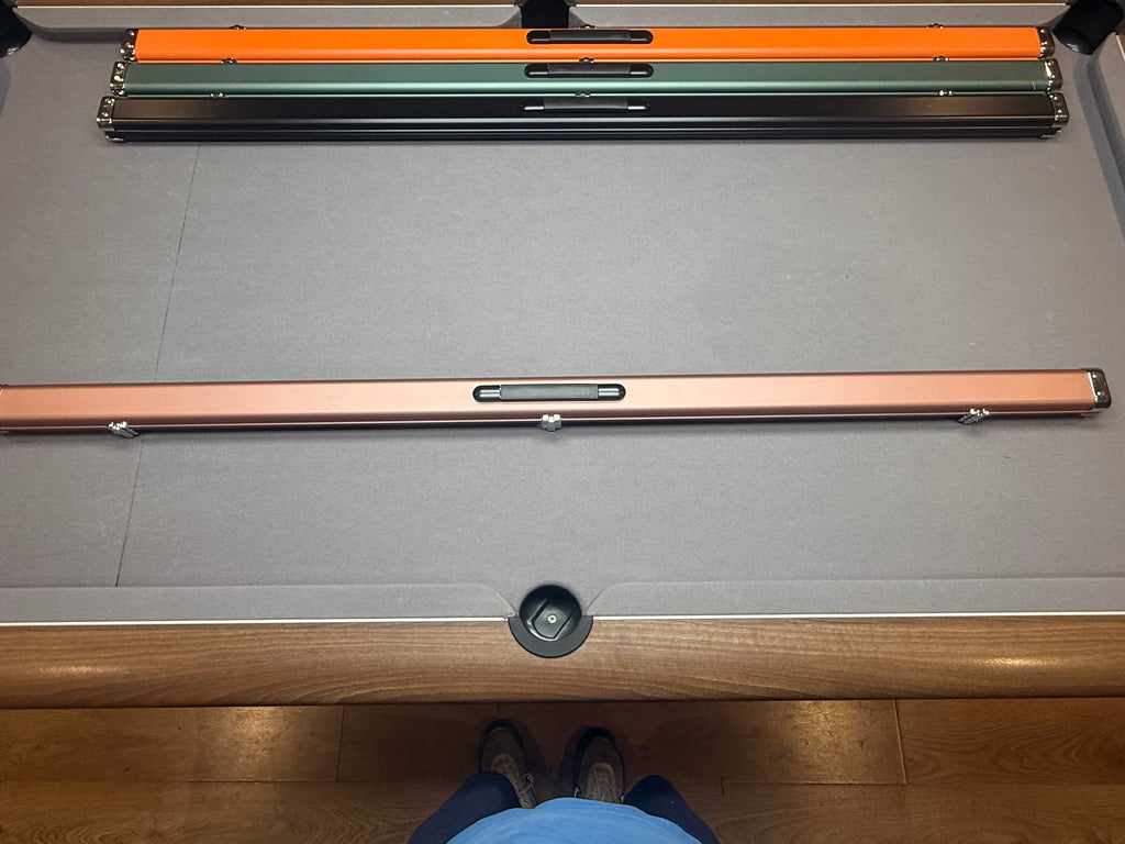 1 piece - 2 Cue Case   Pink / lilac aluminium slim