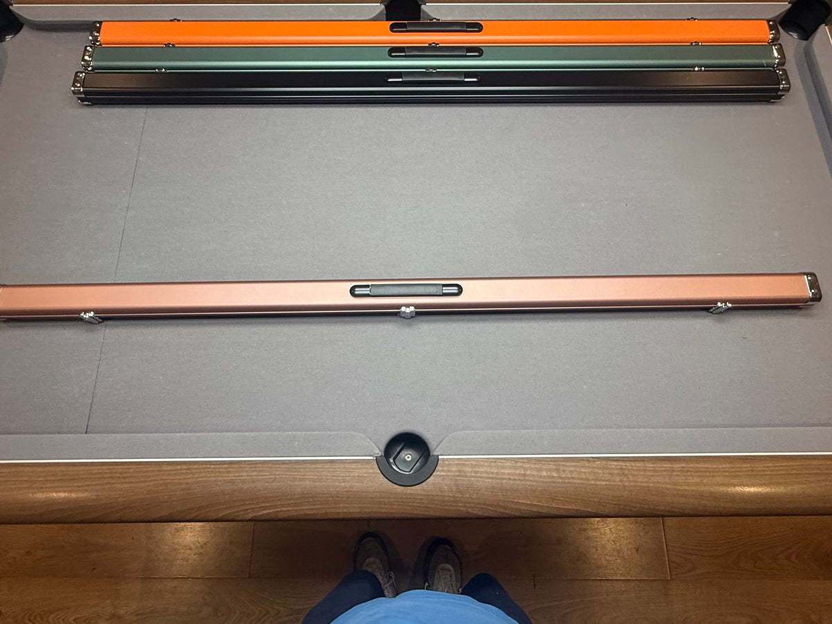 1 piece - 2 Cue Case   Pink / lilac aluminium slim