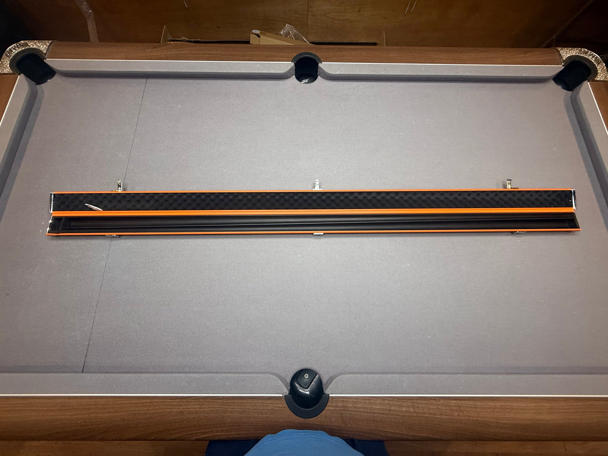1 piece - 2 Cue Case   Orange aluminium slim