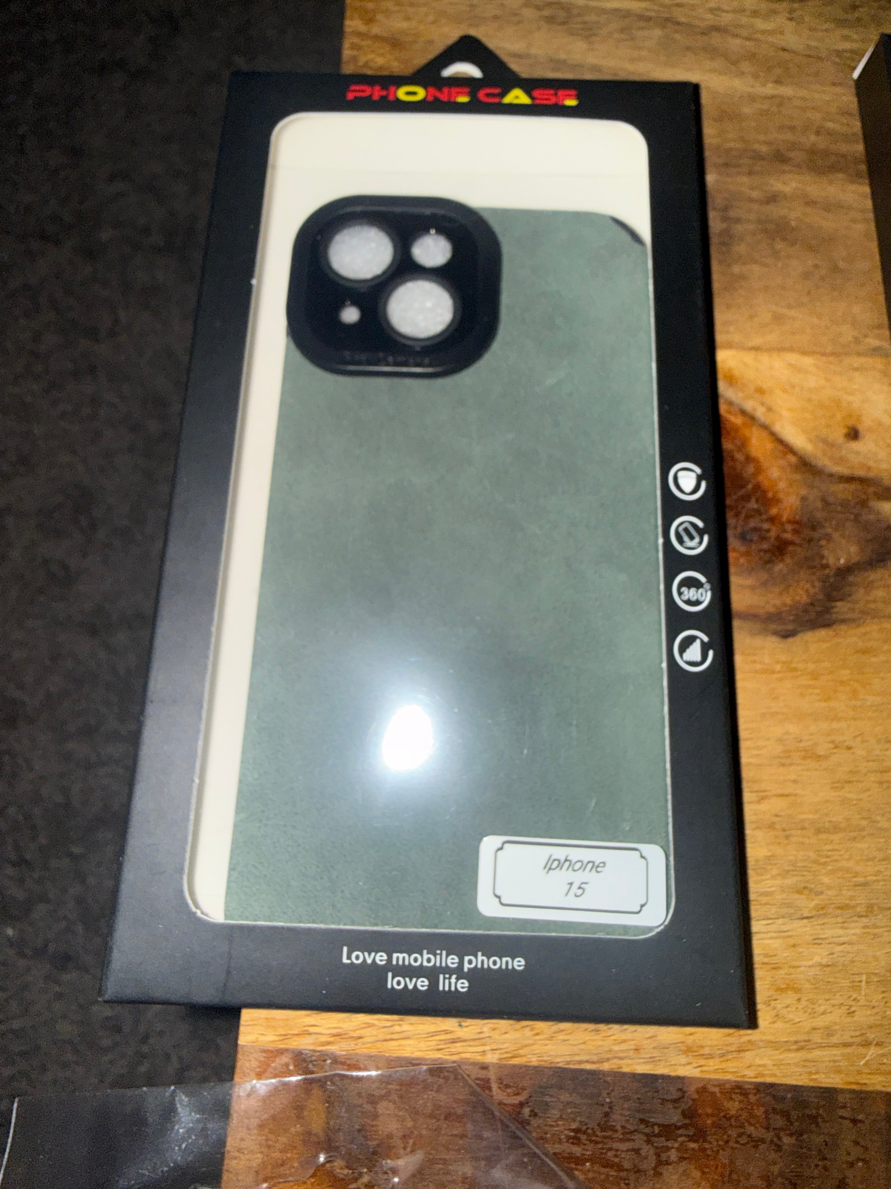 Iphone 15 case.  Green