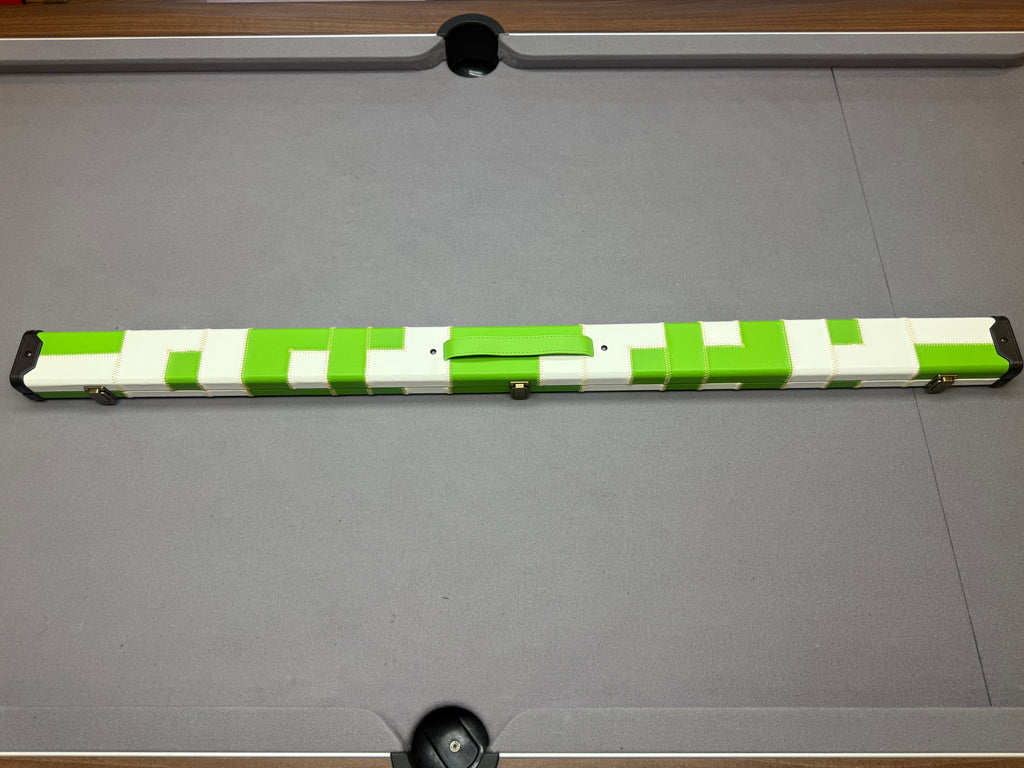 3/4 Cue Case   Green / White patch