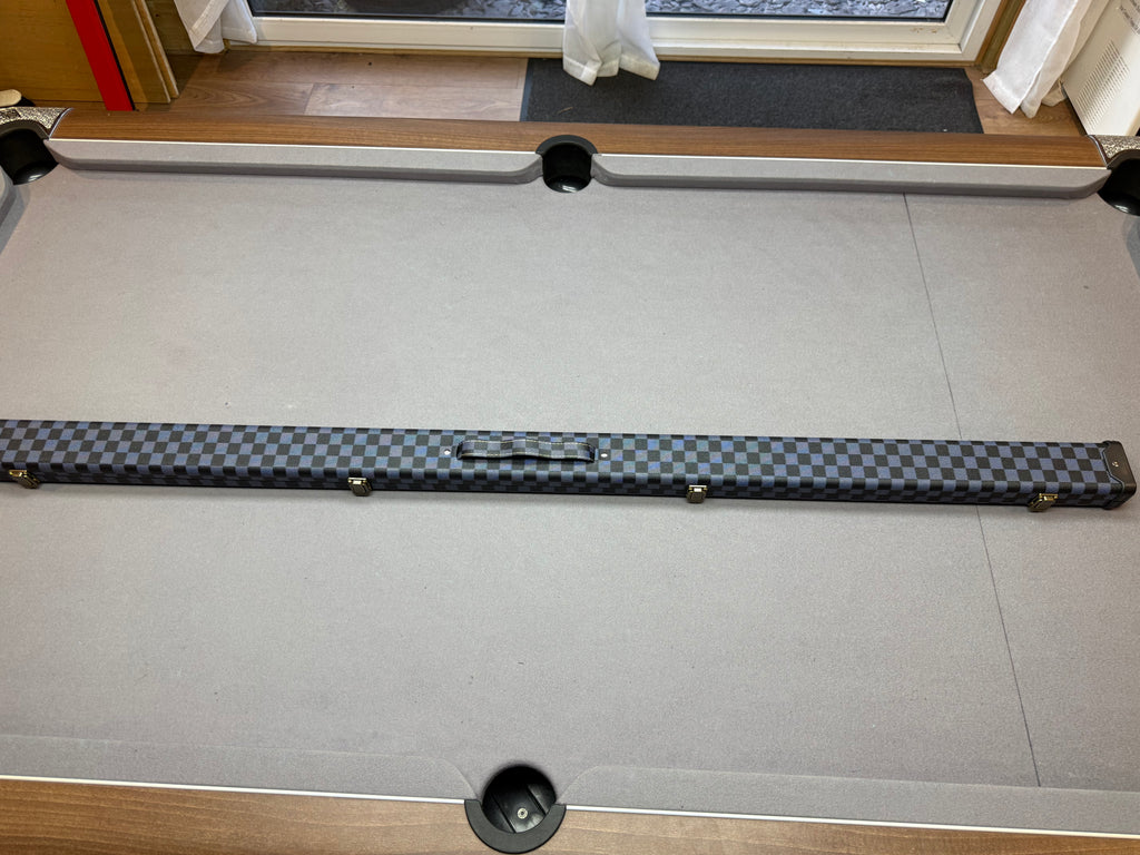 1 Piece Cue Case  blue check