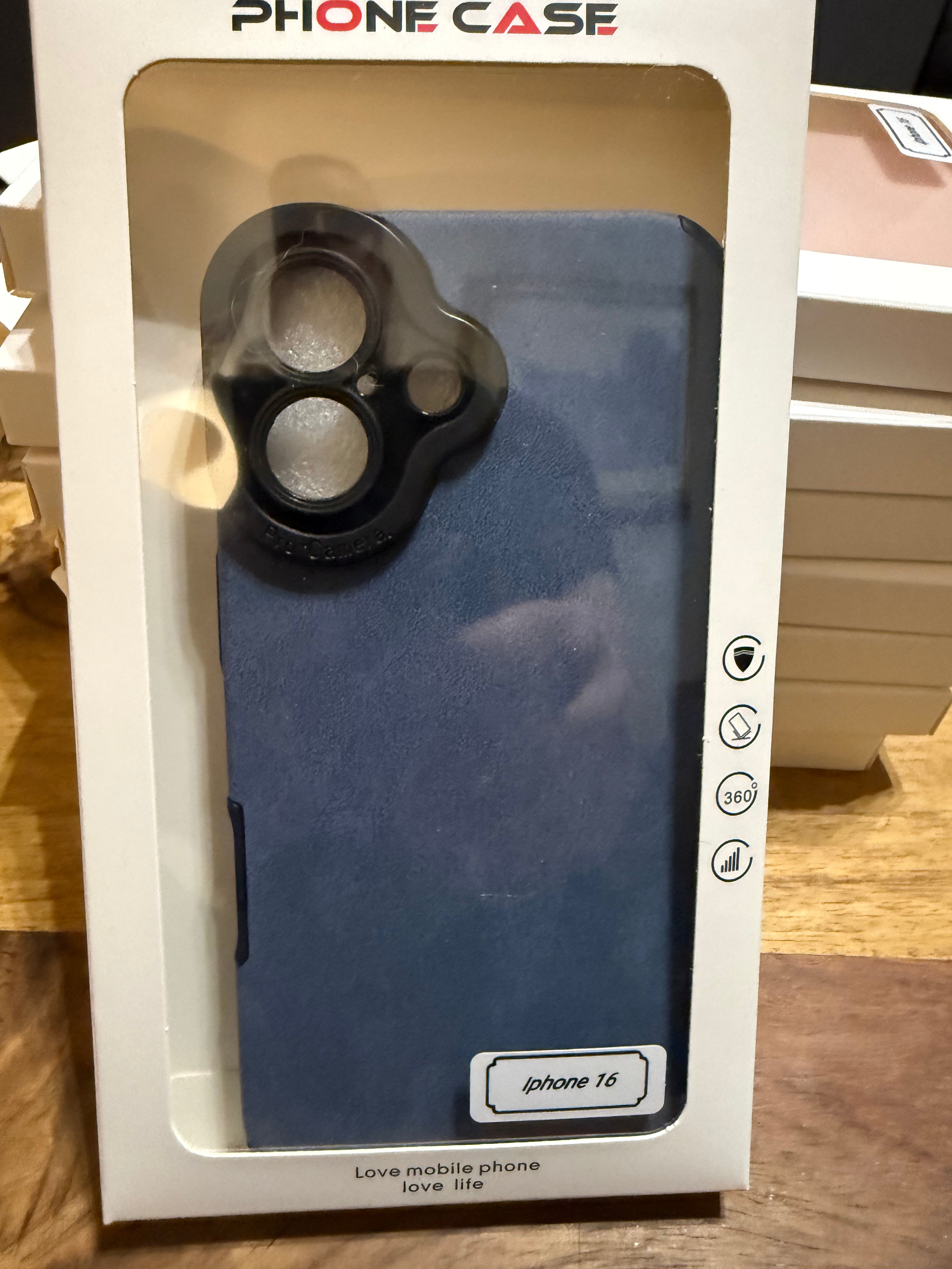Iphone 16 case.  Blue