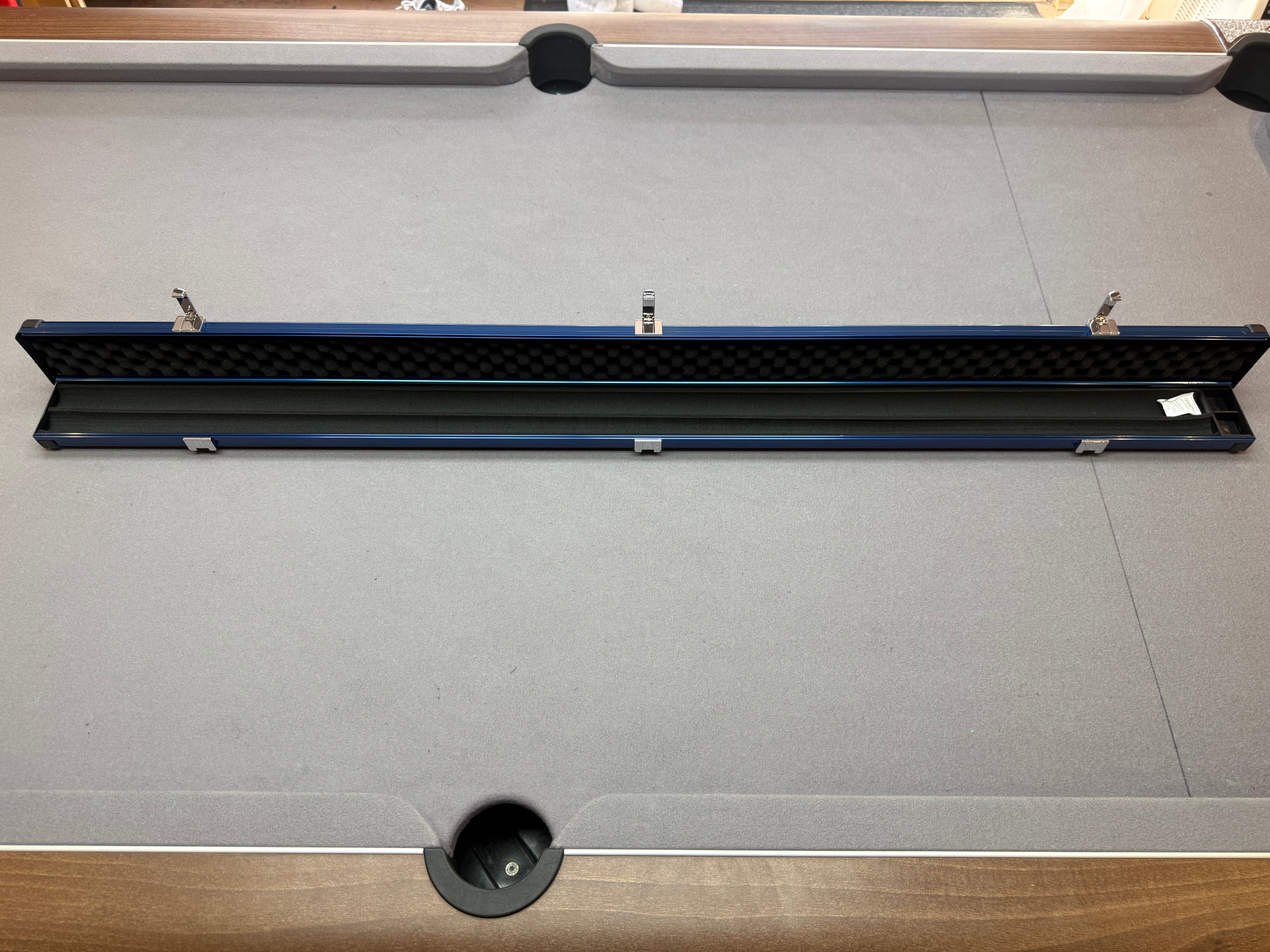 3/4 Cue Case   Blue aluminium