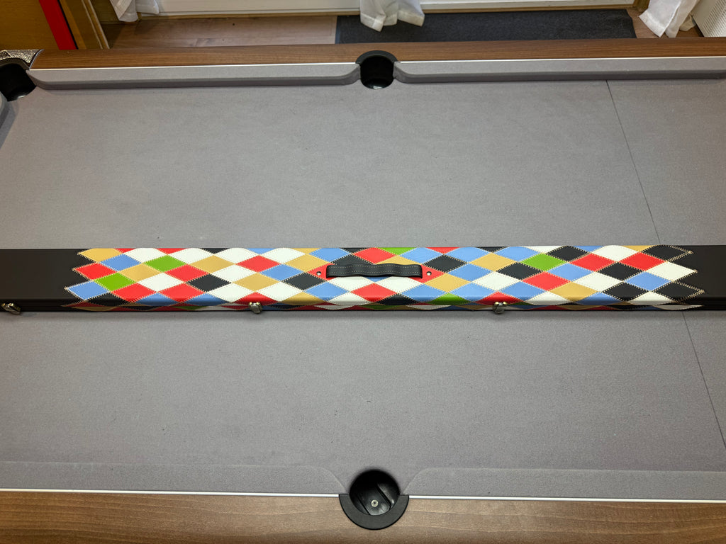 Triple Cue Case   , Black Harlequin