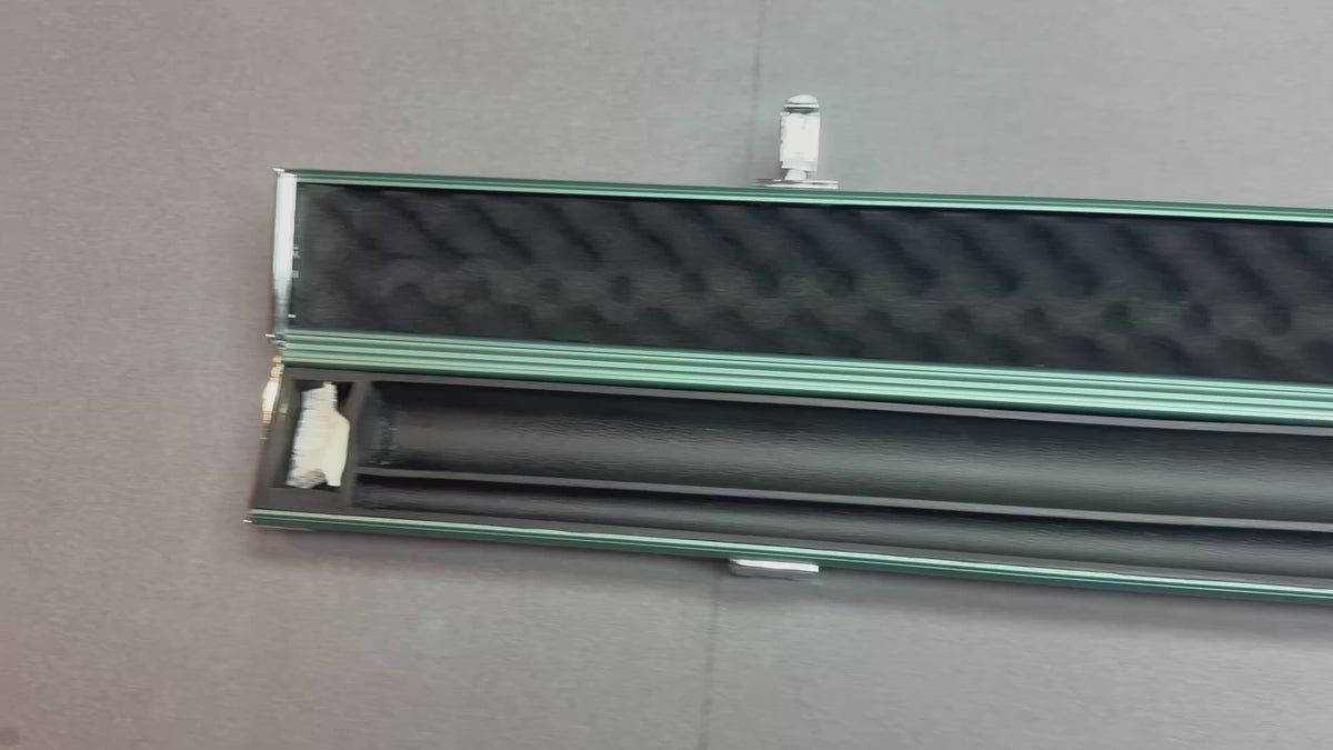 1 piece- 2 Cue Case   Green  aluminium slim