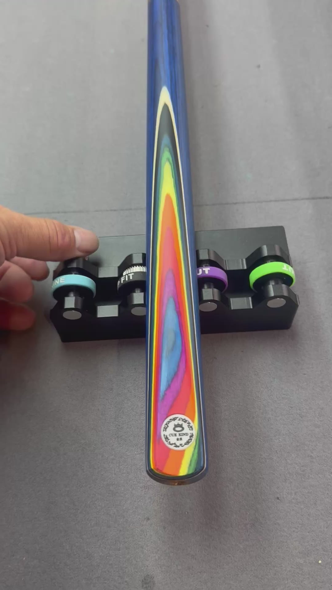 Omin Blue Rainbow Crush     3/4 cue