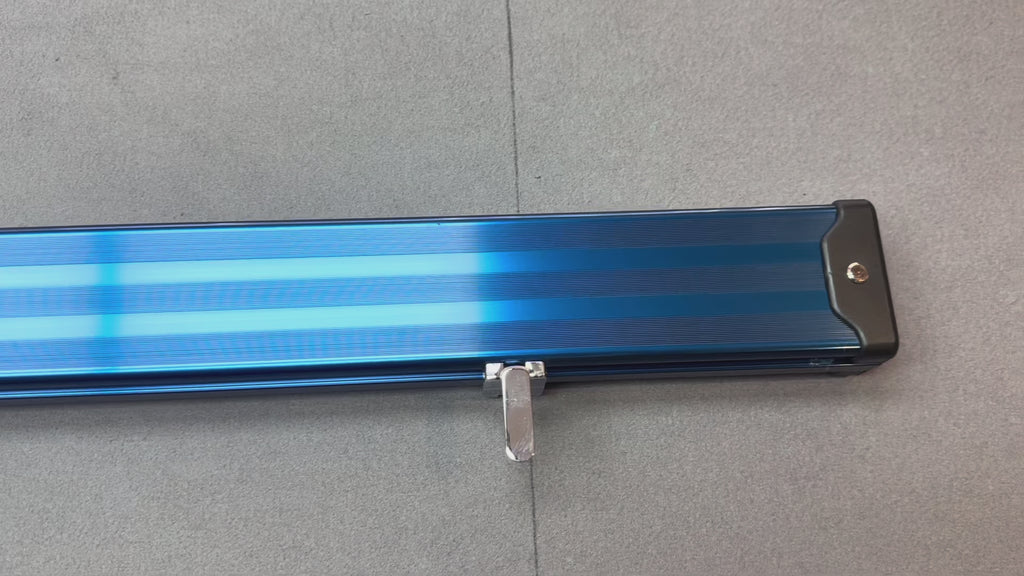 3/4 Cue Case   Blue aluminium