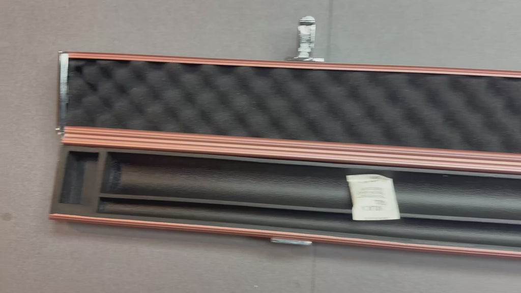 1 piece - 2 Cue Case   Pink / lilac aluminium slim