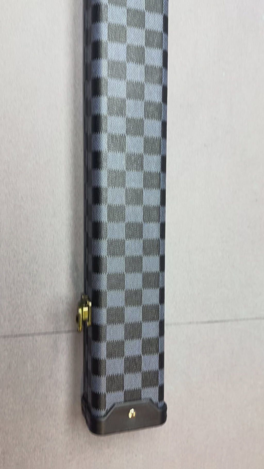 3/4 Cue Case   Blue check