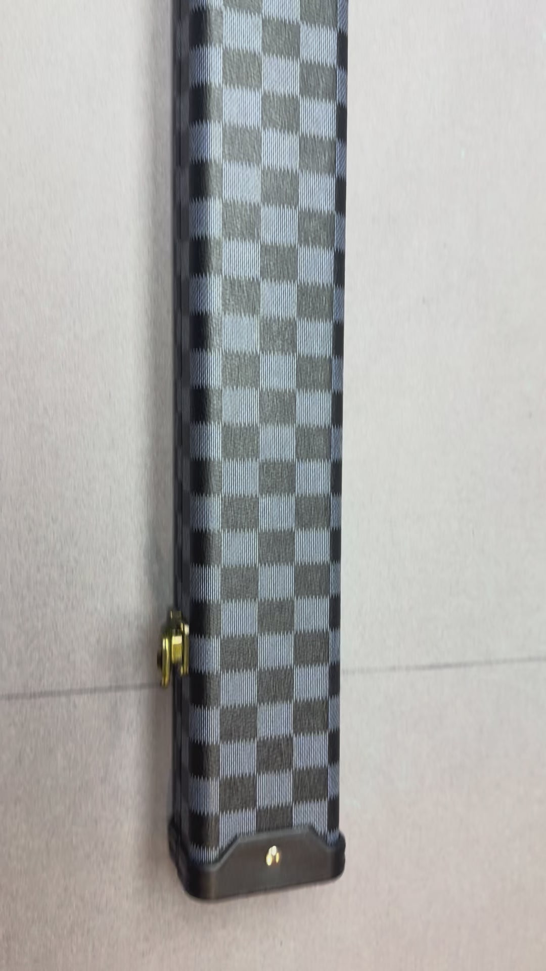 3/4 Cue Case   Blue check