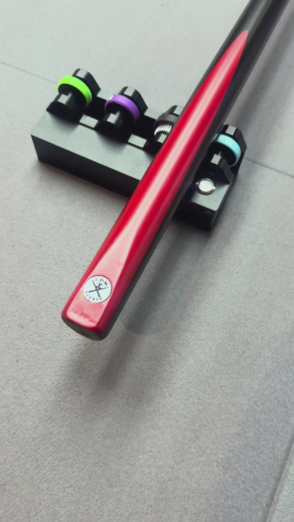Cdmcues B6 3/4 split Cue.  Red / black