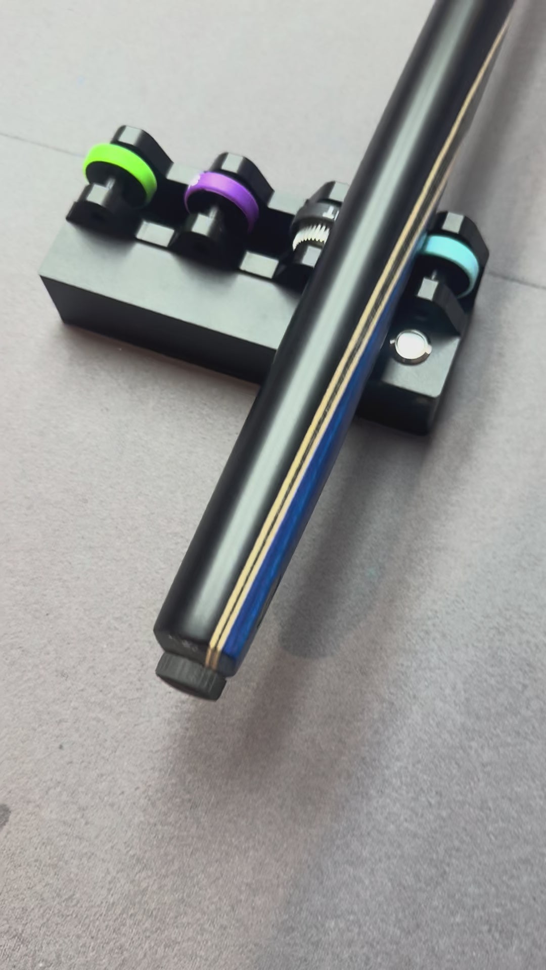 Cdmcues B3 3/4 split Cue. Blue / Grey