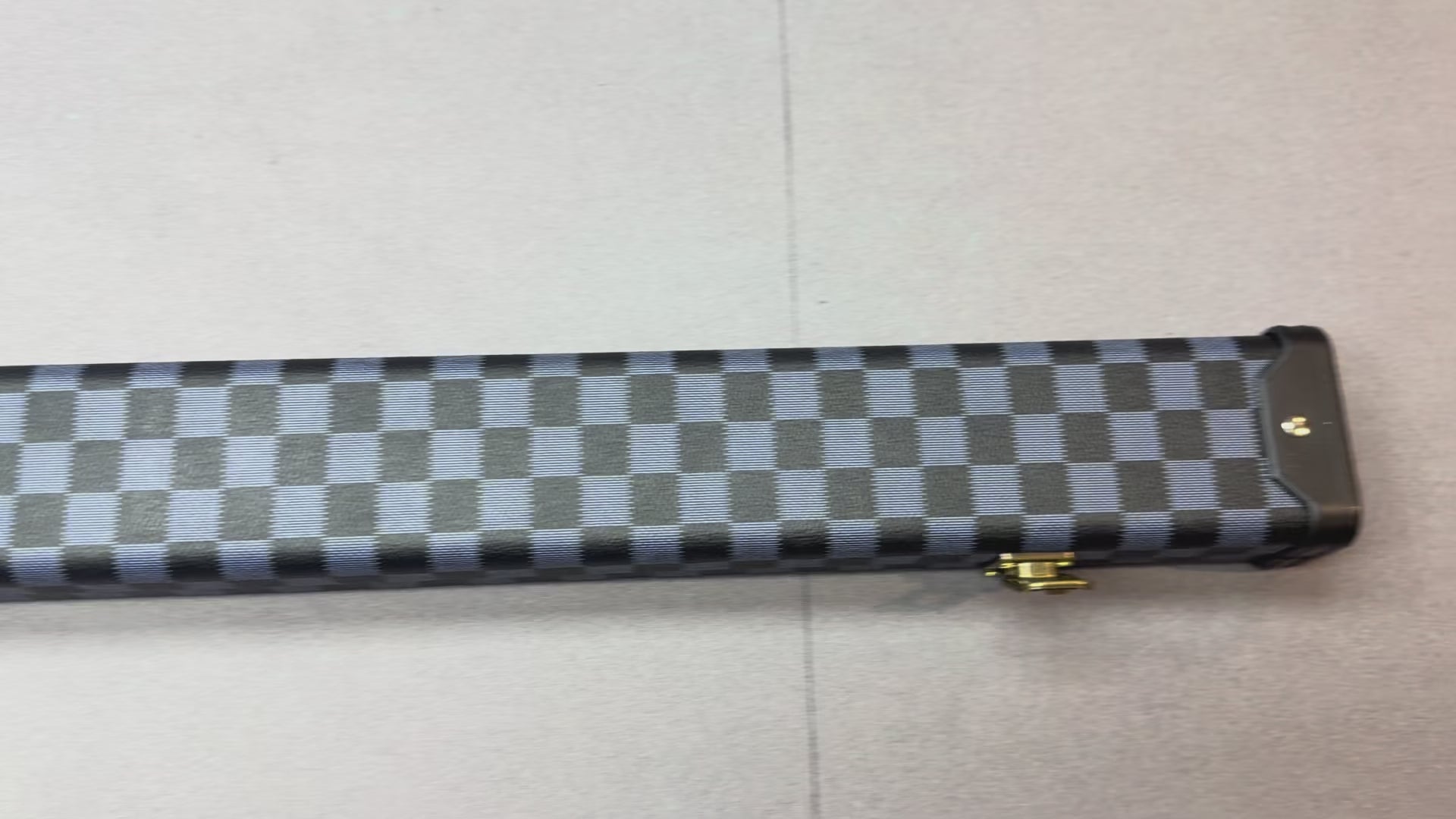 1 Piece Cue Case  blue check