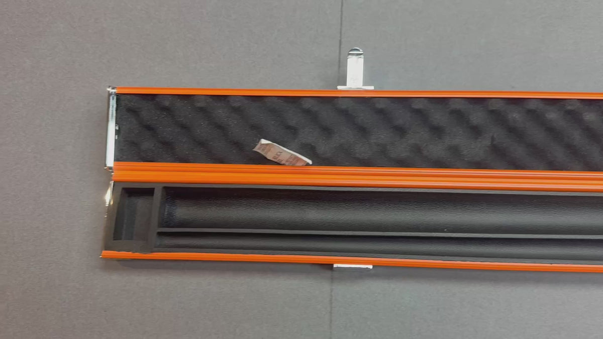 1 piece - 2 Cue Case   Orange aluminium slim