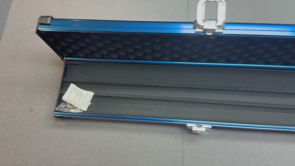 Triple Cue Case   , Aluminium Blue
