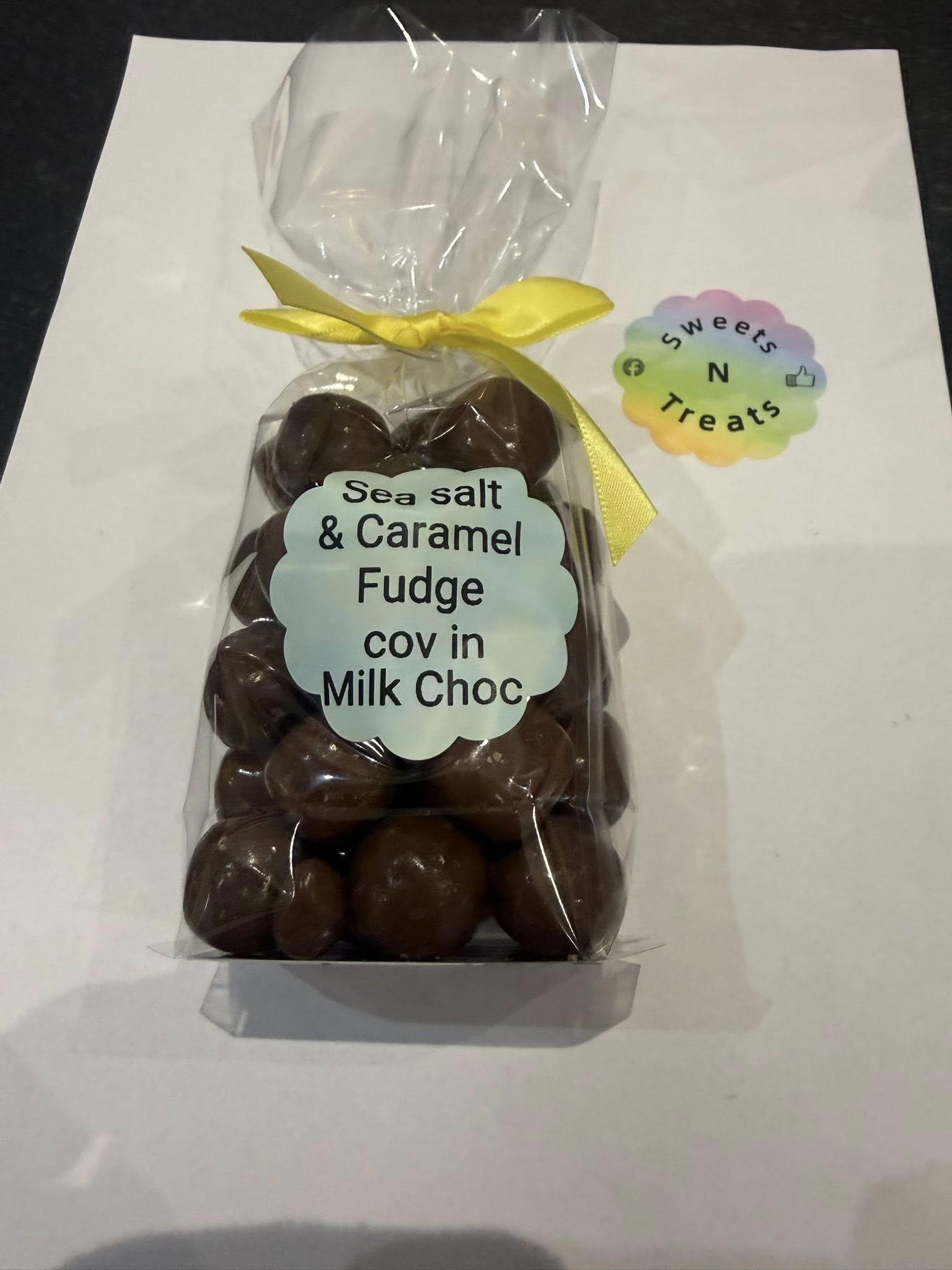Sea Salt & Caramel Fudge covered in Milk Chocolate